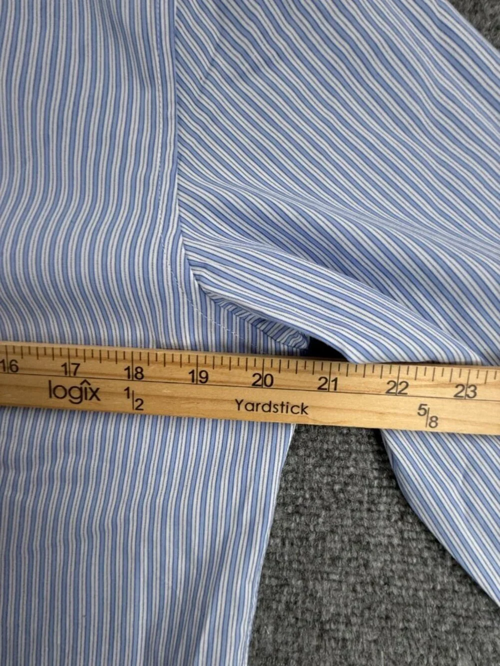 NWT Banana Republic Blue White Striped Small Slim Button Up Poplin $90 Cotton